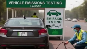 Green stciker vehcile