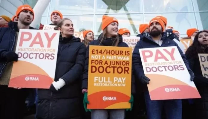 england resident doctors protest